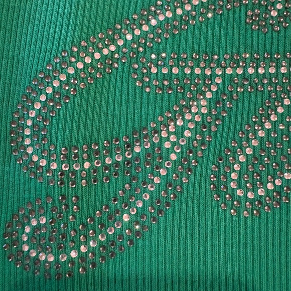 Guess Emerald Ribbed Tank Top - Picture 5 of 6